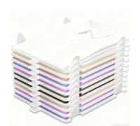 VIVIDRISE Organizador de camisetas,10pcs Apilable, Organizador de Armario, Organizador de Armario para Adultos y Niños Mantén tu orden de la Ropa en los Armarios Resistentes Antiarruga