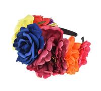 Vividsun Rose Flower Crown Day of The Dead Floral Crown (A/blue yellow)