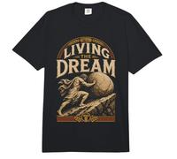 Viviendo El Sueño Divertido Sísifo Trabajo Sarcasmo Trabajo Aburrido Comfort Colors Adult Heavyweight T-Shirt