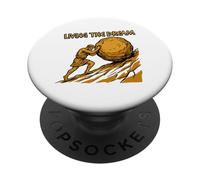 Viviendo El Sueño Divertido Sísifo Trabajo Sarcasmo Trabajo Aburrido PopSockets PopGrip Adhesivo