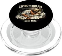 Viviendo el sueño (Enviar Ayuda), Divertido Agotamiento en PopSockets PopGrip para MagSafe