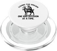 Viviendo el sueño una mala decisión a la vez Cabra divertida PopSockets PopGrip para MagSafe