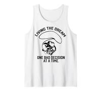 Viviendo el sueño una mala decisión a la vez Cowboy de Camiseta sin Mangas