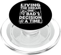 Viviendo el sueño una mala decisión a la vez Funny Fishing PopSockets PopGrip para MagSafe