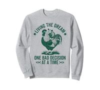 Viviendo el sueño Una mala decisión a la vez Funny Opossum Sudadera