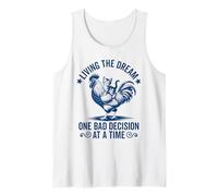 Viviendo el sueño, una mala decisión a la vez, gracioso gatito Camiseta sin Mangas