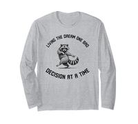 Viviendo el sueño Una Mala decisión a la Vez Mapache Divertido Manga Larga