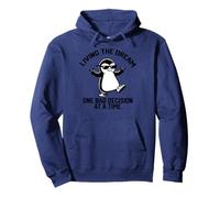 Viviendo el sueño una mala decisión a la vez Penguin Sudadera con Capucha
