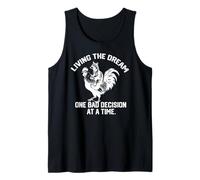 Viviendo el sueño una mala decisión a la vez Raccoon Camiseta sin Mangas