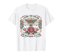 Viviendo el sueño una pesadilla a la vez divertido gótico vintage Camiseta