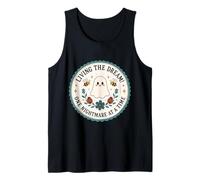 Viviendo el sueño Una Pesadilla a la Vez Fantasma Divertido Camiseta sin Mangas