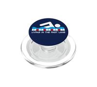 Viviendo en el rápido Carril Natación Regalo PopSockets PopGrip para MagSafe