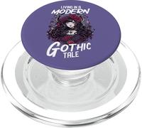 Viviendo En Un Cuento Gótico Moderno Cita Anime Chica Gótica PopSockets PopGrip para MagSafe