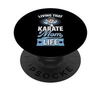 Viviendo Esa Vida de mamá de Karate PopSockets PopGrip Adhesivo