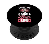 Viviendo Esa Vida de mamá de Karate PopSockets PopGrip Adhesivo