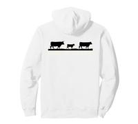 Viviendo Fuera de la Tierra Rancho Vida Agricultura Granja Sudadera con Capucha