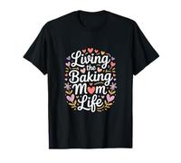 Viviendo la repostería Mamá Vida Cupcake Baking Camiseta