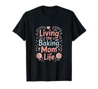 Viviendo la repostería Mamá Vida Cupcake Baking Camiseta