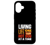 Viviendo la vida un perro caliente a la vez amante de los perros calientes Carcasa para iPhone 16