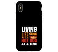 Viviendo la vida un perro caliente a la vez amante de los perros calientes Carcasa para iPhone X/XS