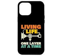Viviendo la Vida una Capa a la Vez - Geek de impresión 3D Carcasa para iPhone 12 Pro MAX