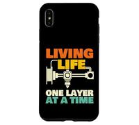 Viviendo la Vida una Capa a la Vez - Geek de impresión 3D Carcasa para iPhone XS MAX