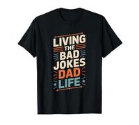 Viviendo los Malos Chistes papá Vida Cotidiana Humor Camiseta