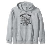 Viviendo los sueños Una mala decisión a la vez Chiste divertido de cabra Sudadera con Capucha