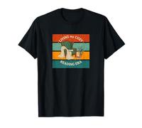 Viviendo mi acogedora era de Lectura con Puesta de Sol Vintage Camiseta