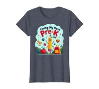 Viviendo mi Mejor Vida de prekínder: Comienza una Alegre Aventura Escolar Camiseta, Mujer, Azul Jaspeado, XXL