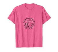 Viviendo mi Mejor Vida de zarigüeya - Humor Animal Peculiar Camiseta, Hombre, Rosa Jaspeado, S