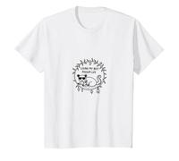 Viviendo mi Mejor Vida de zarigüeya - Humor Animal Peculiar Camiseta, Niños, Blanco, 10 años