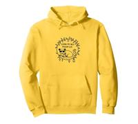 Viviendo mi Mejor Vida de zarigüeya - Humor Animal Peculiar Sudadera con Capucha, Unisex para Adultos, Limón, S