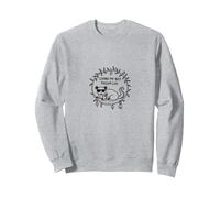 Viviendo mi Mejor Vida de zarigüeya - Humor Animal Peculiar Sudadera, Unisex para Adultos, Gris Jaspeado, L