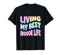 Viviendo mi Mejor Vida Interior introvertido Pastel Cita Camiseta