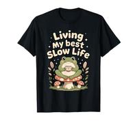 Viviendo mi Mejor Vida Lenta, Linda Rana Camiseta