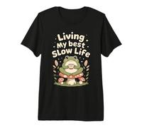 Viviendo mi Mejor Vida Lenta, Linda Rana Camiseta Premium