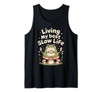 Viviendo mi Mejor Vida Lenta, Linda Rana Camiseta sin Mangas
