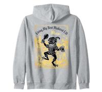 Viviendo mi Mejor Vida Medieval Feria del Renacimiento Sudadera con Capucha