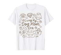 Viviendo mi Perro mamá era, Divertido Garabato gráfico Mujer Camiseta