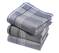 Vivienne et Merlin Tela Mouchoirs Hombre Premium 100% Algodón Shaggy - 45cm x 45cm - 3 Piezas - Modelo V11919