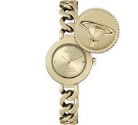Vivienne Westwood Botón orbe de cuarzo para mujer de 25,4 mm, dorado
