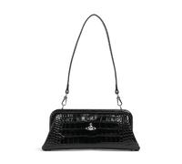 Vivienne Westwood Jane Frame Embossed Croc | Bolso de hombro | negro | piel de ternera gofrada