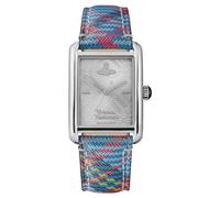 Vivienne Westwood Shacklewell Reloj de Cuarzo para Mujer de 28 mm con Esfera Plateada y Correa de tartán