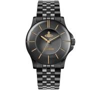 Vivienne Westwood Walbrook - Reloj analógico de cuarzo para mujer (37 mm), negro, pulsera