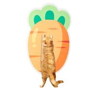 Viviguru Árbol rascador para gatos, montado en la pared, grueso, resistente a los arañazos, resistente al desgaste y no fluido, alfombrilla vertical montada en la pared (zanahoria)
