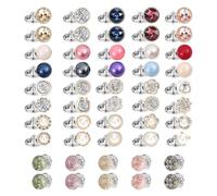 VIVIIHOO 50 pcs Botones Broche Camisa Señoras, Imperdibles Invisibles, Clip Cubre Botones, Previene Exposición Accidental, para Mujer, Niñas Ropa Cardigans Vestido, Broches para Ropa.