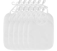 VIVIIHOO Conjunto de 12baberos para Pintar con rotuladores Textiles y Plantillas para Baby Shower revelación de género y Regalo de bebé - Personaliza tu Propio Babero y Body para bebé (18x18cm)