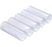 VIVIIHOO DILISEN 100 Piezas 40 mm de Cápsulas de Monedas de Plástico Funda de Moneda Redonda Contenedor para Materiales de Collección de Monedas con Caja de Papel