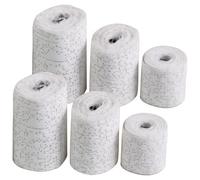 VIVIIHOO Set de 6 Vendajes de Yeso para Manualidades, 3 Tamaños (5cm, 7.5cm, 10cm) para Huella de Barriga de Bebé, Modelismo, Secado Rápido